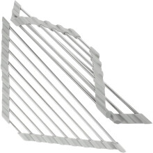 Stainless Steel Kitchen Sink Rack Foldable Triangular Draining Basket Storage Holder for Vegetable and Dish Drainage