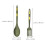 Fork Spoon Kitchen Spoon Cooking Heat Resistant 1 Set Green 7