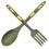 Fork Spoon Kitchen Spoon Cooking Heat Resistant 1 Set Green 6