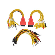 OBD Universal-Jumper-Kfz-Stecker, 16-Polig, Männlich/Weiblich, Fehlerdiagnose-Werkzeugbürste, Steuergeräte-Jumper