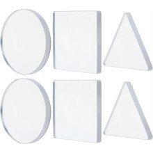 6Pcs Monoprinting Print Plates, 2.95Inch Small Gel Printing Plates Printmaking Supplies for Art for Card Making Arts
