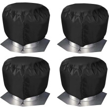 4Pack Wind Turbine Roof Vent Cover 20"X20" Turbine Ventilator Cover Attic Vent Wind Turbines Ventilator Protector Shield