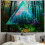 Ταπισερί τοίχου "Δέντρο της Ζωής" του Δάσους, 40x60 ίντσες, πολύχρωμη μυστικιστική 2