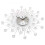 DENEST Wall Clock Silver 13 Inch Silent Quartz Modern 6