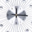 DENEST Wall Clock Silver 13 Inch Silent Quartz Modern 7