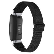 Uhr BäNde für Inspire 2 / Inspire HR, Elastisch Verstellbare Ersatz BäNder für Weiche ArmbäNder (Schwarz)