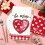 Kitchen Towel Red Hearts 23.6 x 15.8 Inch 6