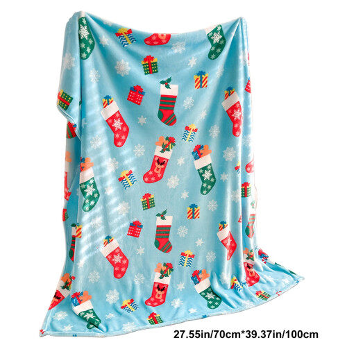 Christmas Flannel Throw Blanket 70 x 100 cm 2