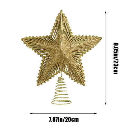 Lighted Christmas Tree Topper Star 9in LED 2