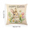 Housse de coussin de Pâques motif lapin et œuf 45 x 45 cm 3