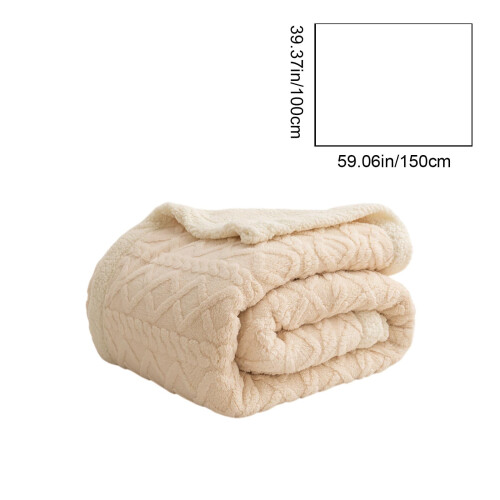 Coperta in pile a doppio strato, spessa, soffice e calda, 50x60 2