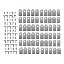 60 PCS Blades with Screws for Navimow I105N/I108N/I110N/ H500N/H800N/H1500N/H3000N Lawn Mower Silver