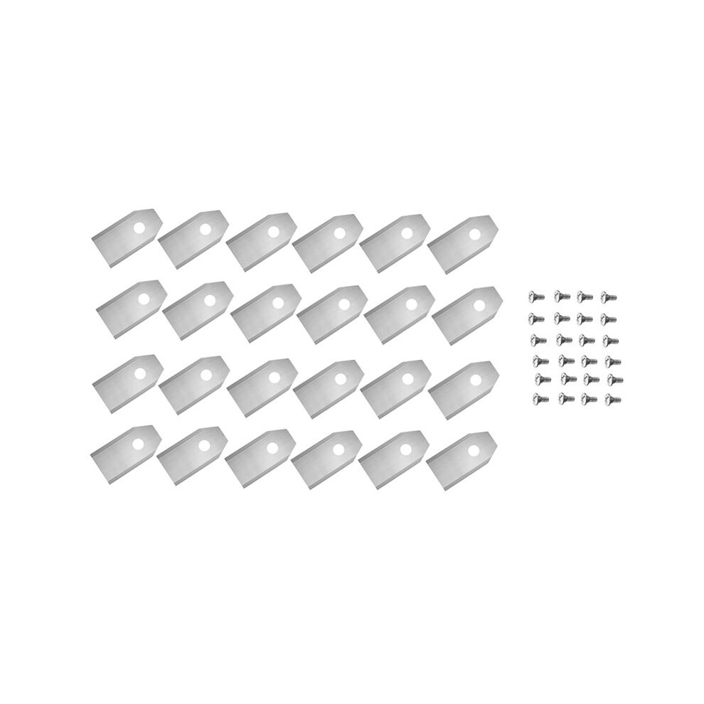 24Pcs Blades With Screws For Navimow I105n/I108n/I110n/ H500n/H800n/H1500n/H3000n Lawn Mower Silver 4713913128940