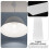 Diffuseur d'abat-jour en acrylique blanc pour plafonniers et suspensions 6