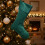 Calza di Natale in velluto verde, 1 pezzo 5