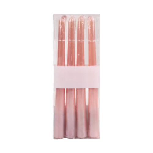 Långstångskonljus, 4-pack, metallpläterade 1