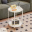 Small Round Metal Nightstand Table 3