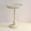 Corner Table Round Minimalist Side Table (White + Lace) 3