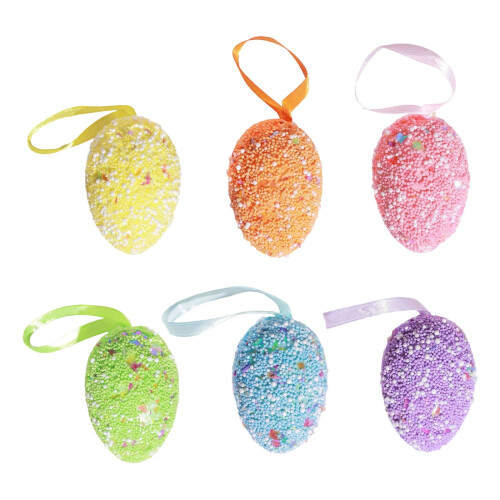 Easter Eggs Assorted Colors 6 Pcs 1