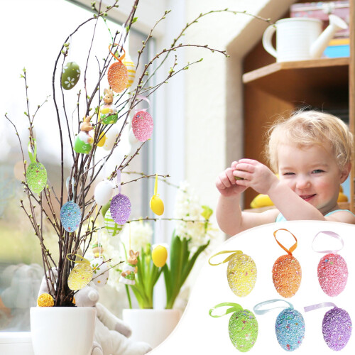 Easter Eggs Assorted Colors 6 Pcs 2