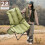 High-Back Moon Chair with Hollow Cotton Padding Green 8
