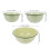 3-Piece Olive Green Enamel Bowls Set 4