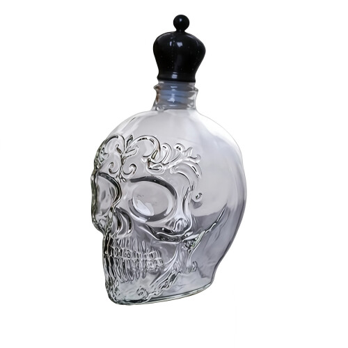 Καράφα Ουίσκι από Γυαλί Skull Borosilicate 750ml 2