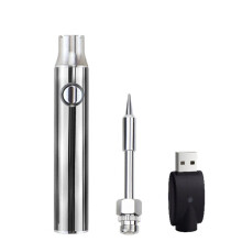 510 Thread Soldering Iron 3-Level Voltage Soldering Iron Pen with Soldering Iron Tip 350mAh USB Rechargeable Silver