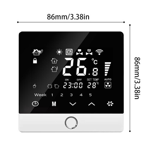 Termostato inteligente 5+2 programable Ahorro de energía 2