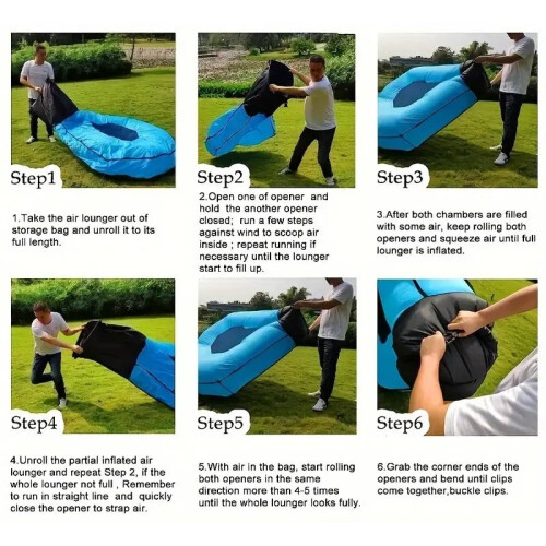2-Person Self-Inflating Sleeping Pad with Canopy 2
