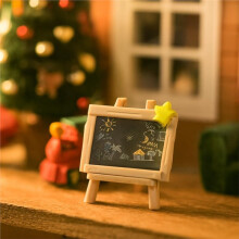 Miniature Chalkboard for Dollhouse Decorative Blackboard Signboard Coffee Painting Board Doll Furniture Model Toy A