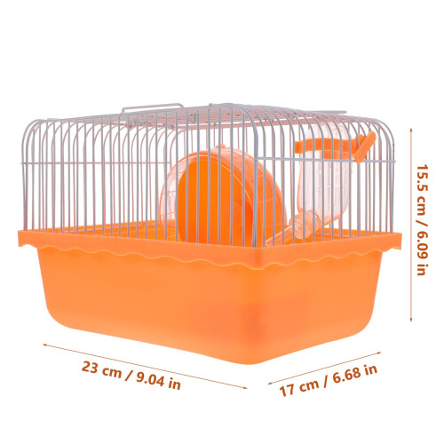 conjunto de gaiola para hamster para viagens, transporte e uso doméstico, pequenos animais de estimação, 11,4 x 6,7 x 6,1 polegadas 1