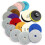 Discos de Polimento, 5/8 Polegadas - Suporte para Furadeira, Esmerilhadeira e Polidora, para Kit de Polimento de Concreto, Mármore, Pedra, Bancada e 1