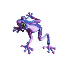3D Printed Simulated Frog Movable Animal Figurines Toys 3D Printed Toys Home Decor Desktop Ornament for Gifts D