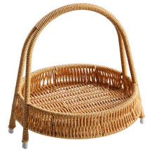 Estante de Almacenamiento Portátil Multiusos de Plástico Tejido: Ideal para la Cocina, la Oficina y la Decoración del Hogar.