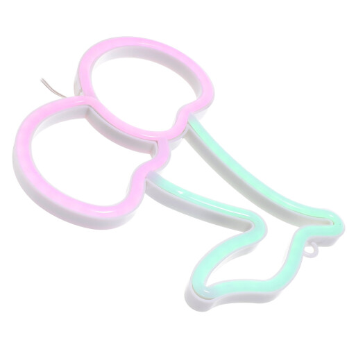 Neon Lamps Cherry Shape White PVC 1Pack Valentine's 2
