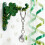 Four Leaf Clover Keychain Crystal Ball Pendant 1pc 5