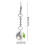 Four Leaf Clover Keychain Crystal Ball Pendant 1pc 3