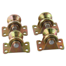 4 Stück Stahlseilrollen für 8-mm-Seile - Hochleistungs-Heberolle mit Doppelten Kugellagern, 31-mm-V-Nut-Rad