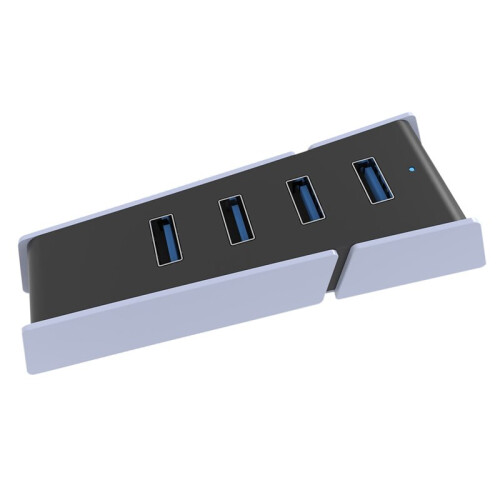 High-Speed USB Hub Splitter with 4  for PS5 Slim Multi USB Splitter Power Adapter Expand Connectivity Accessories