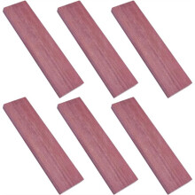 10 Mangos de Madera, Escalas de Mango de Madera Natural de Color Rojo Violeta Pálido para Instrumentos Musicales y Manualidades.