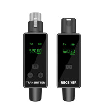 2.4G XLR Microphone Adapter Wireless Microphone Transmitter Receiver System for Dynamic Mic Guitars Audio Mixers 1TX 1RX