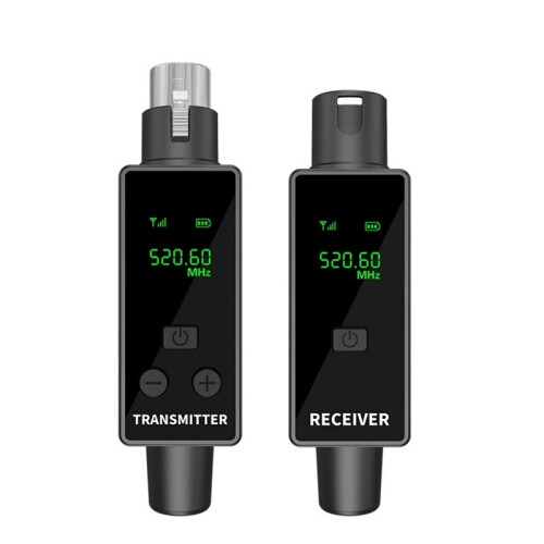 2.4G XLR Microphone Adapter Wireless Microphone Transmitter Receiver System for Dynamic Mic Guitars Audio Mixers 1TX 1RX