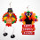 Ensemble de 2 décorations de porte dinde pour Thanksgiving 4