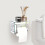 Crystal Glass Tissue Box Holder Countertop Organizer 3