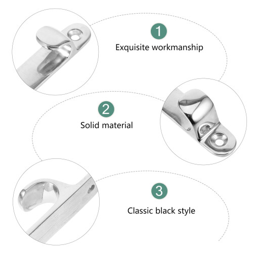 Worgeous Marine Dock Repklämma Silver Enkel Montering 1-pack 2