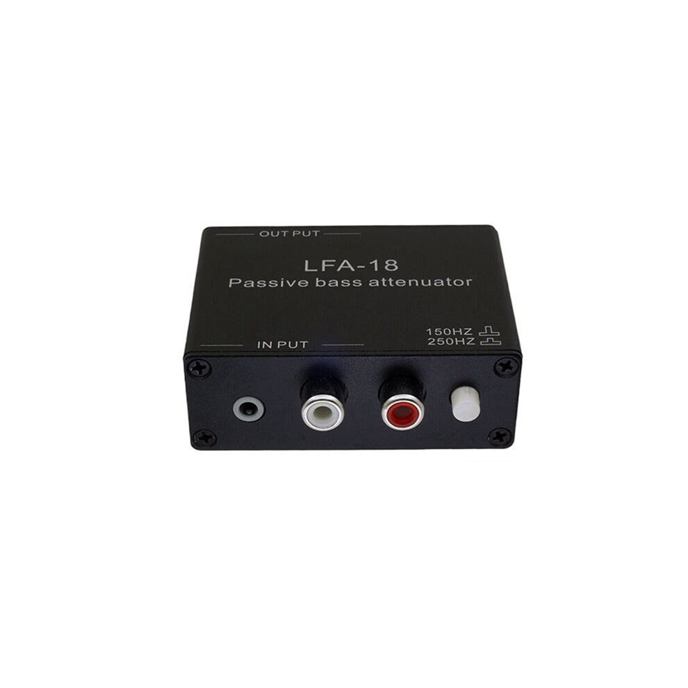 Passive Audio Low-Frequency Bass Attenuator 3.5Mm Stereo Rca Port Reduces And Minimizes Bass Signal 6033189707396