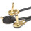 Pacote com 6 Cabos Patch para Guitarra de 15 cm (6 Polegadas), Design Tipo Panqueca Ultra Silencioso com Ângulo Reto e Conector de 6,35 mm (1/4 de 5