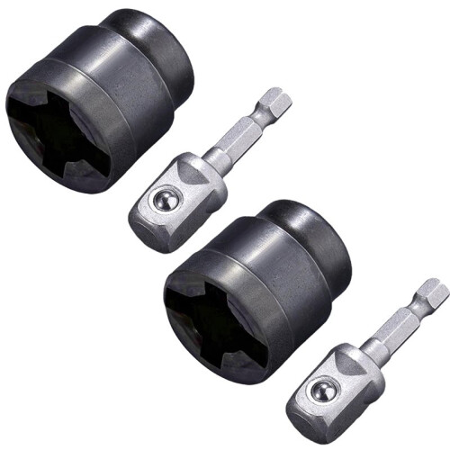 Heavy-Duty Scissor Jack Socket Adapter for Car Maintenance, Rust-Resistant with Enhanced Durability, 2Pack