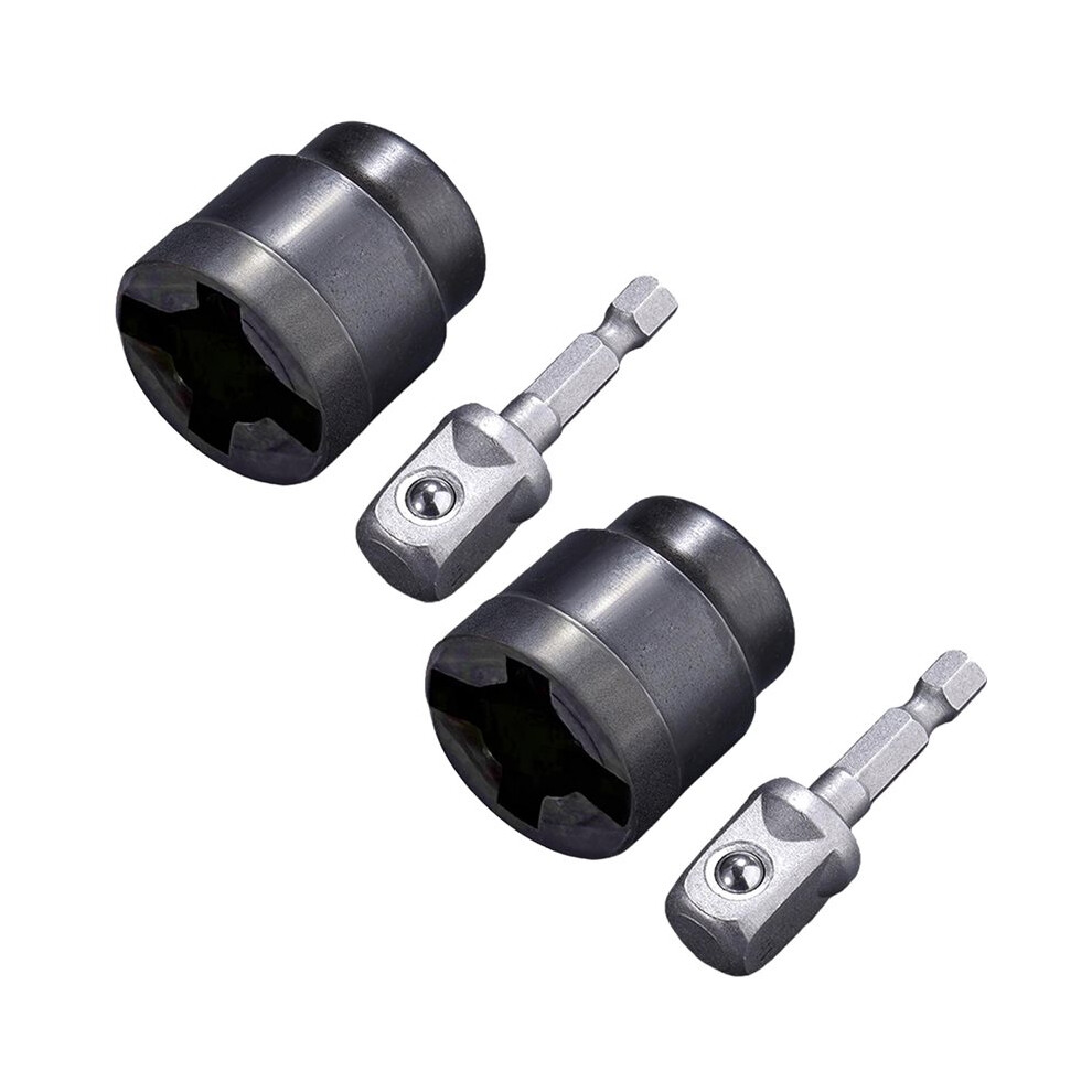 Heavy-Duty Scissor Jack Socket Adapter For Car Maintenance, Rust-Resistant With Enhanced Durability, 2Pack 4712490454558